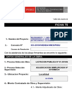 Ficha Técnica de Obra TERMINADA Colpa