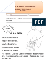 Evaluacion Comprension Lectora # 2 2° Año