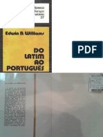 WILLIAMS Edwin B Do Latim Ao Português 2 Ed Rio de Janeiro Tempo Brasileiro 1973