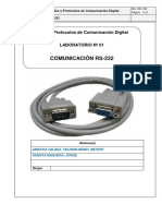 Laboratorio 01 - Comunicacion RS232.