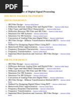 Principles of Digital Signal Processing - Lecture Notes, Study Material and Important Questions, Answers