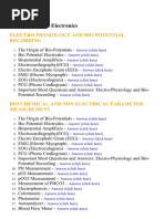 Medical Electronics - Lecture Notes, Study Material and Important Questions, Answers