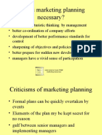 Why Is Marketing Planning Necessary?