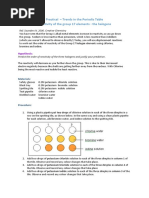 Halogens Practical Report