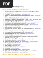 Power Plant Engineering - Lecture Notes, Study Material and Important Questions, Answers