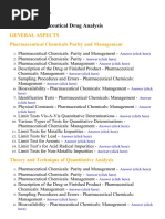 Pharmaceutical Drug Analysis - Lecture Notes, Study Material and Important Questions, Answers