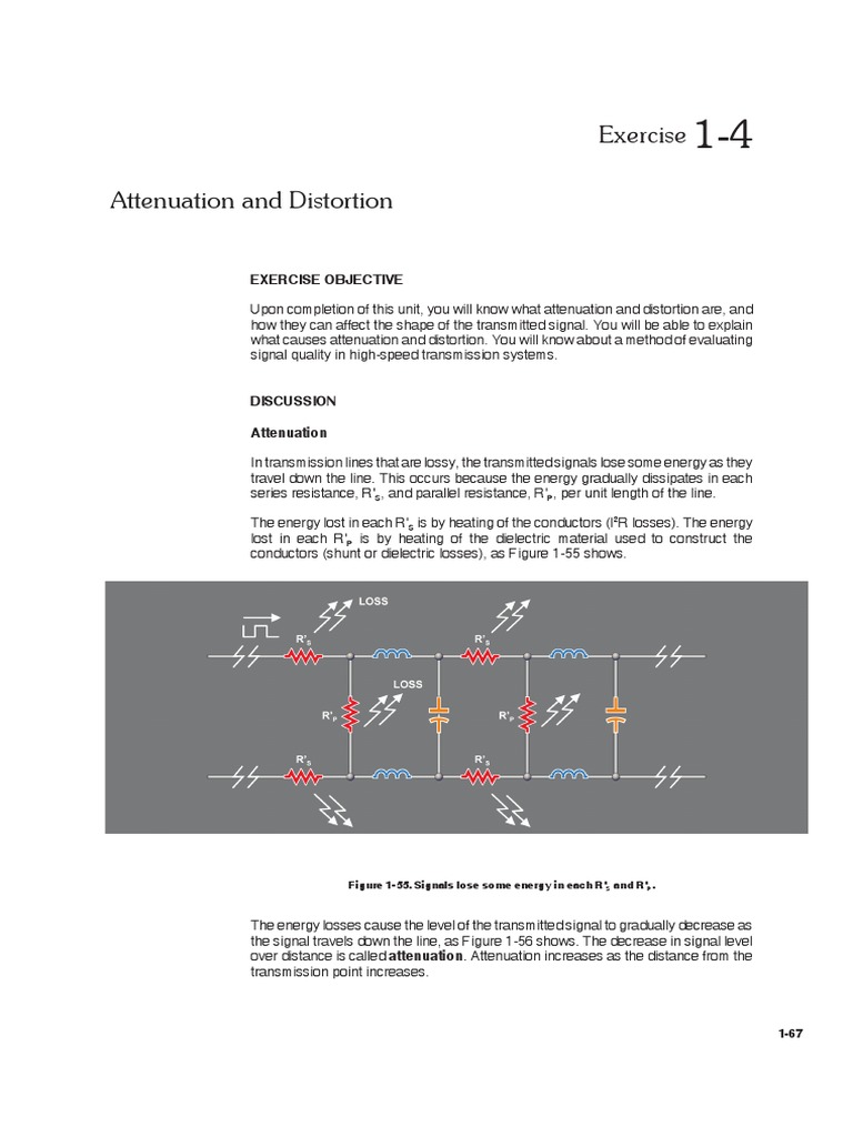 Attenuation and Distortion in Signals | PDF | Decibel | Transmission Line