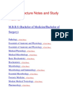 Mbbs - Lecture Notes, Study Material and Important Questions, Answers