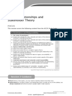 P1-02 Agency Relationships and Stakeholder Theory