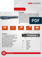 Ds-3E0109P-E 8-Ports 100Mbps Unmanaged Poe Switch