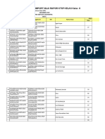 Format Import Nilai Rapor KTSP Kelas Kelas 8