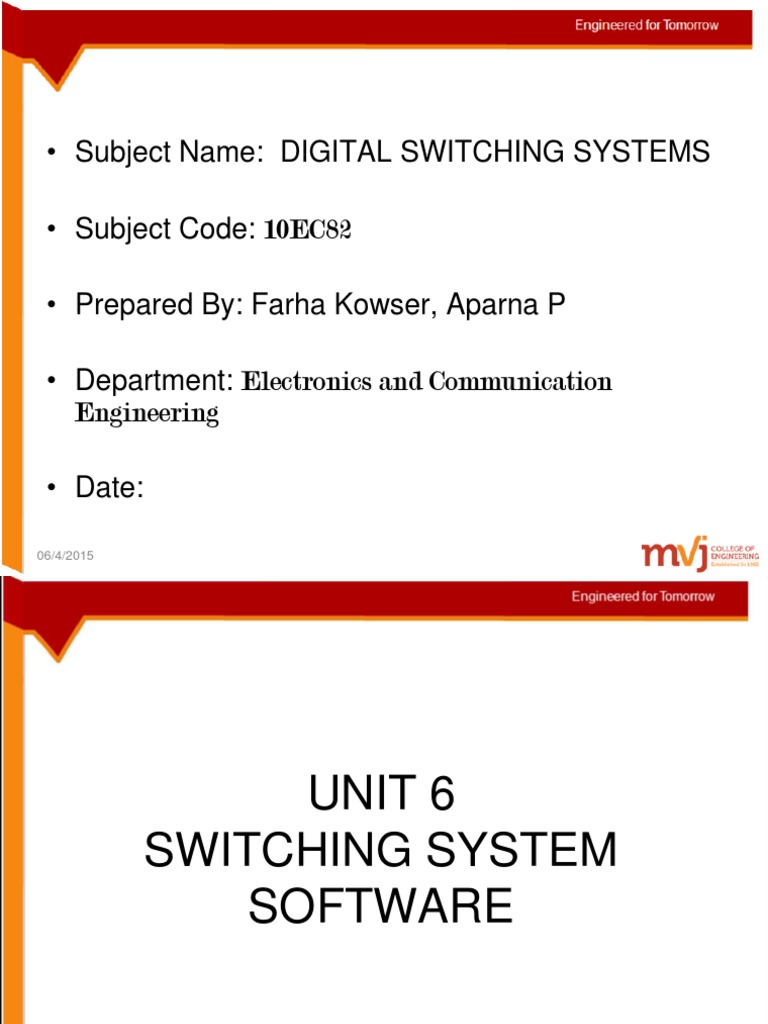 DSS Unit-61 | PDF | Telephone Exchange | Operating System