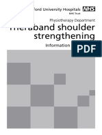 Theraband Shoulder Strengthening: Oxford University Hospitals