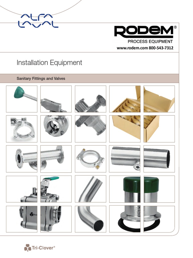 Alfa Laval Sanitary Fittings and Basic Valves | Valve | Pipe (Fluid