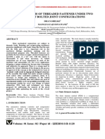 Journal Paper: STRESS ANALYSIS OF THREADED FASTENER UNDER TWO DIFFERENT BOLTED JOINT CONFIGURATIONS