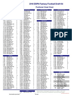 2010 ESPN Fantasy Football Draft Kit: Positional Cheat Sheet