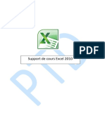 SUPPORT DE COURS EXCEL 2010 Niveau 2 PDF