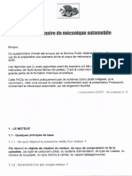 Questionnaire Mecanique Automobile 2005