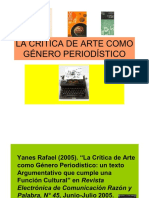 55063289 La Critica de Arte Como Genero Periodistico