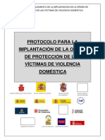Protocolo Implantacion Orden Proteccion-VIOLENCIA DOMESTICA