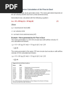 Noise Calculation of Air Flow in Duct