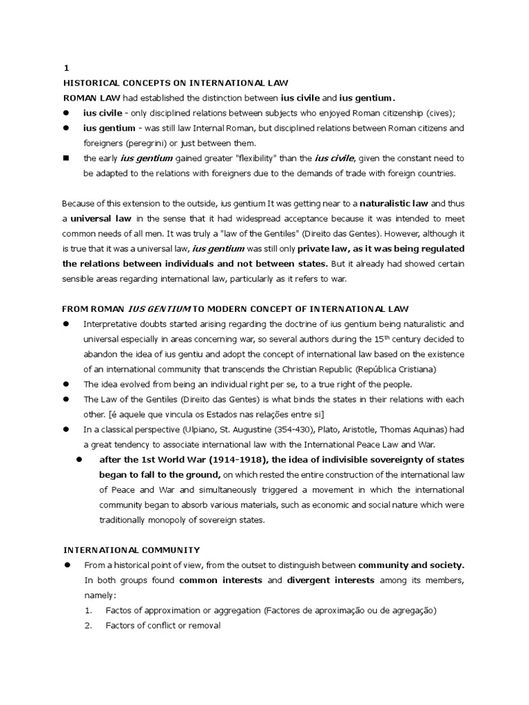 Evolution of International Law | PDF | Treaty | Sovereign State