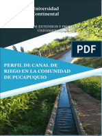 Canal de riego en Pucapuquio