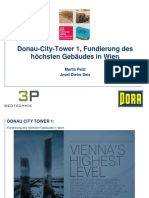 Donau City Tower 1 Fundierung Des Hoechsten Gebaeudes in Wien
