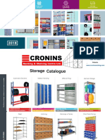 Cronins Racking & Shelving Centre Storage Catalogue 2018