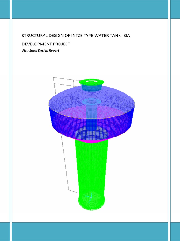 Intze Water Tank Structural Design Report | PDF | Beam (Structure ...