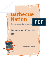 BBQ Invitation Flyer