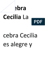 La Cebra Cecilia