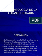 Fisiopatologia de La Litiasis Urinaria