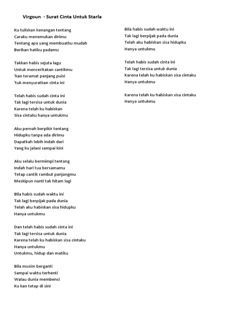 Lirik Lagu Pdf