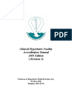 Clinical Hyperbaric Facility Accreditation Manual 2005 Edition (Revision 1)