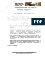 Proyecto de Acuerdo No 0011