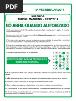 IFMG 2º Vestibular de 2014 IFMG - Superior