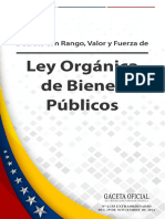 Ley Orgánica de Bienes Publicos