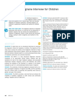 (Diagnosis) - Validation of A Migraine Interview For Children and Adolescents