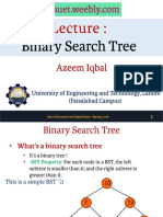 Lecture 3 - Binary Search Trees