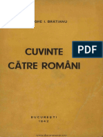 Gheorghe I. Bratianu - Cuvinte catre romani - 1942