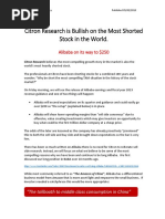 Download Citron Bullish Most Shorted Stock by Kishok Paul SN378109233 doc pdf