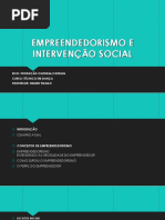 Empreendedorismo e Intervenção Social 