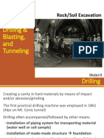 Week9 - Modul-9a Boring, Drilling & Blasting and Tunneling