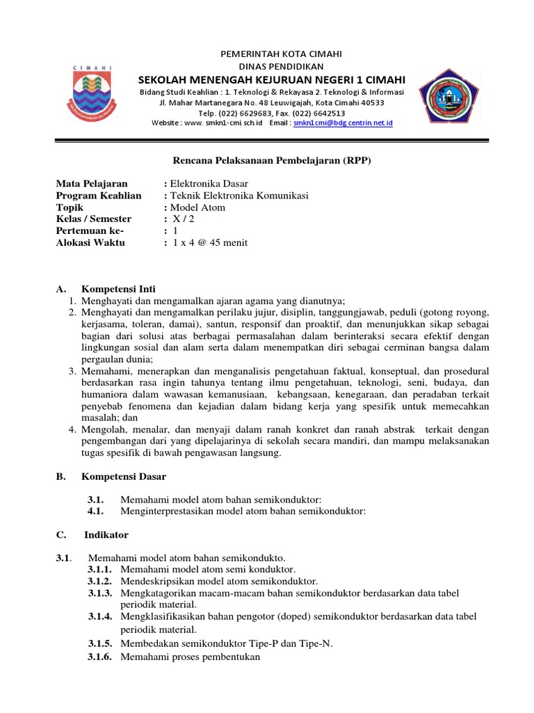 RPP Model Atom | PDF