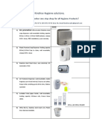 Product Details Kindrise Hygiene Solutions - Without