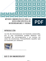 Métodos Inmunológicos para La Detección Específica de M.O.