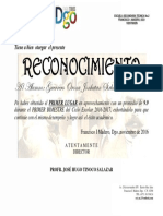 Reconocimientos Primera Fase