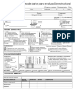 Formato de Captura de Datos para Evaluación Estructural