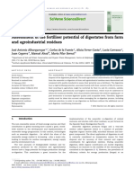 Assessment of the Fertiliser Potential of Digestates From Farm